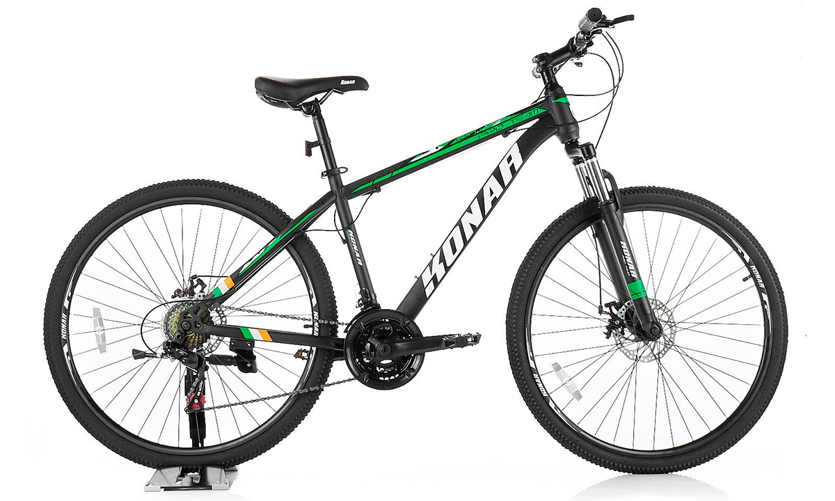 Фотографія Велосипед KONAR KS Pro Team 27,5" розмір М рама 17 2021 Чорно-зелений